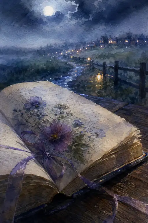 The Moon Reads the Flowers Between the Lines