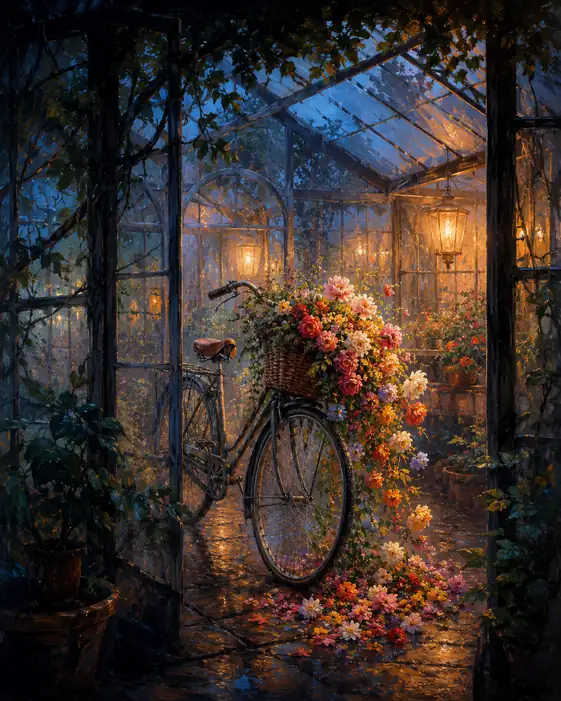 The Bicycle That Spilled a Garden of Light