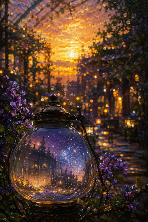 The Lantern Shelters a City Beneath the Milky Way