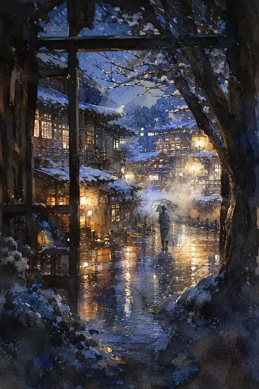 Through the Snowy Gate, She Follows Warmth