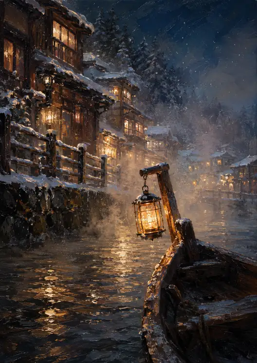 The River Carries One Lantern Home