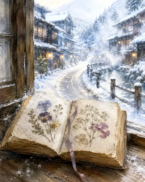 Winter Reads the Flowers' Secret Diary