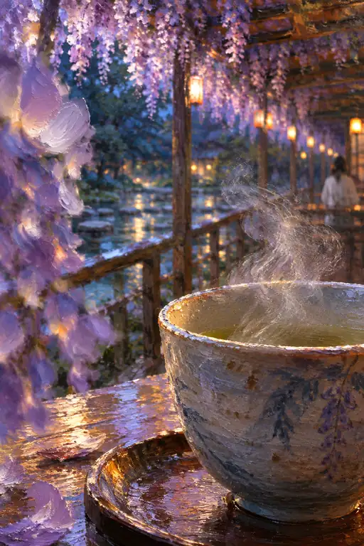 Tea Sends a Whisper Down the Wisteria Walk