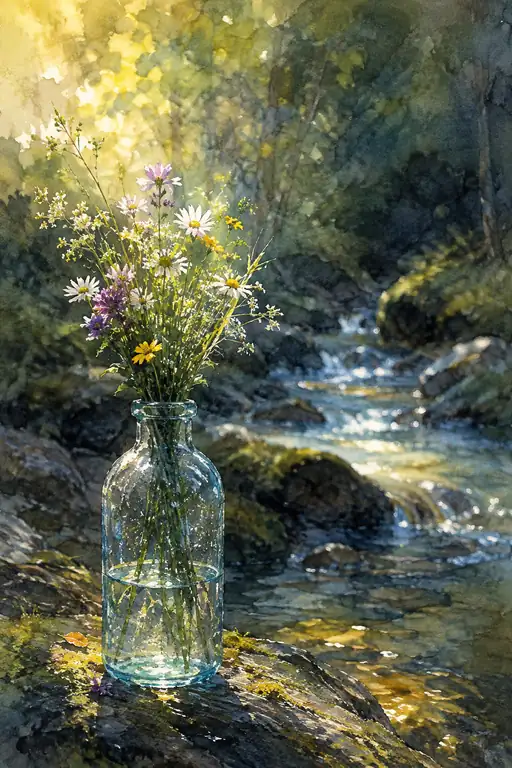 Wildflowers Drink the Forest's First Gold