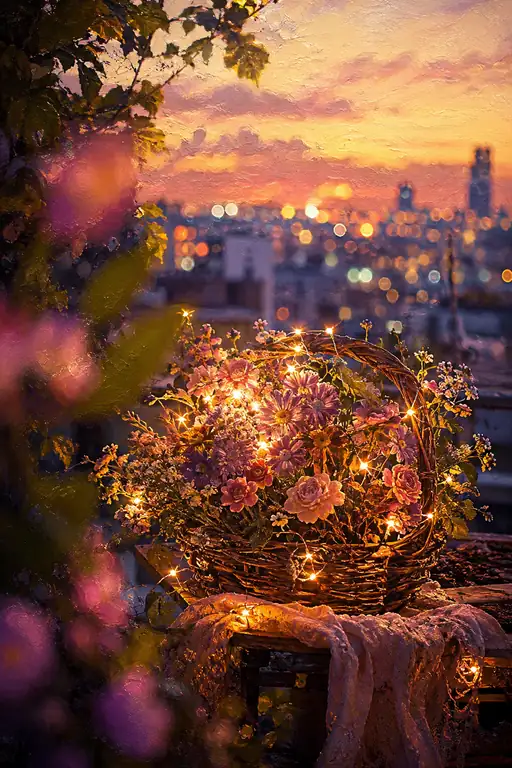 A Basket of Stars Blooms before Nightfall