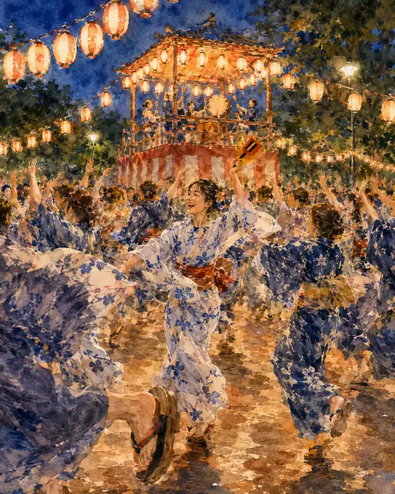 Swirling Summer Robes in Night Air (No. 19)