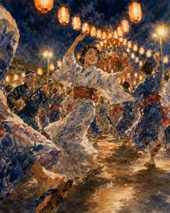 Swirling Summer Robes in Night Air (No. 28)