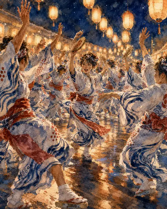 Swirling Summer Robes in Night Air (No. 32)