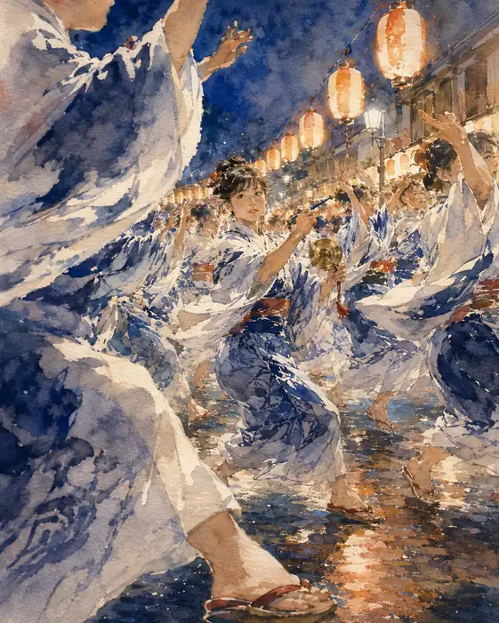 Swirling Summer Robes in Night Air (No. 40)