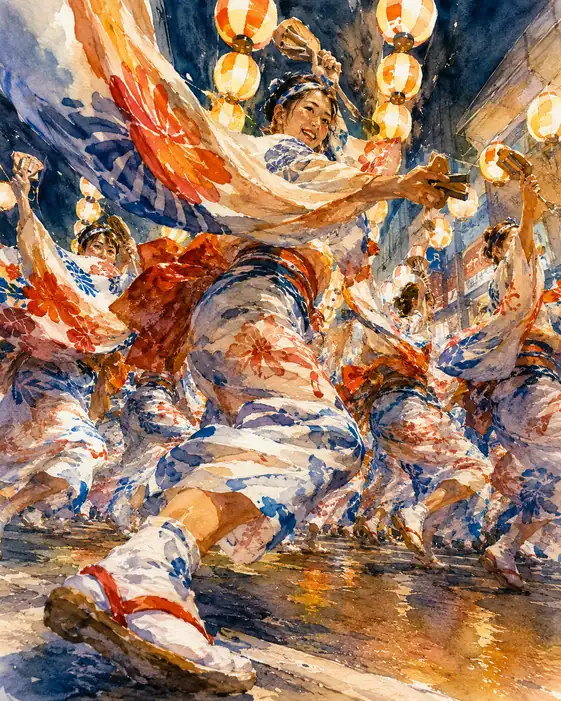 Swirling Summer Robes in Night Air (No. 43)