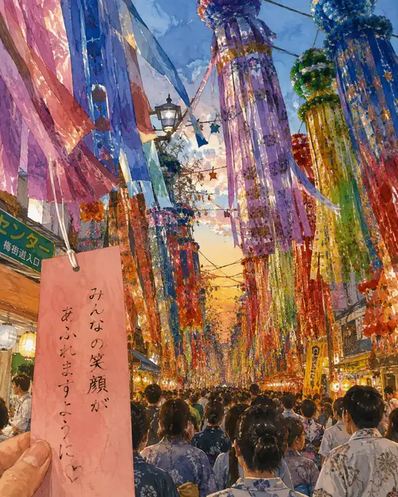 広場に満ちる願いの風音
