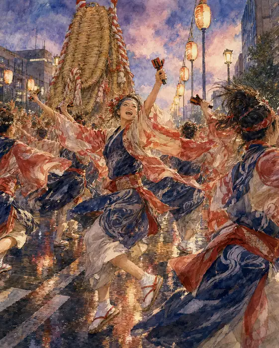 Swirling Summer Robes in Night Air (No. 68)
