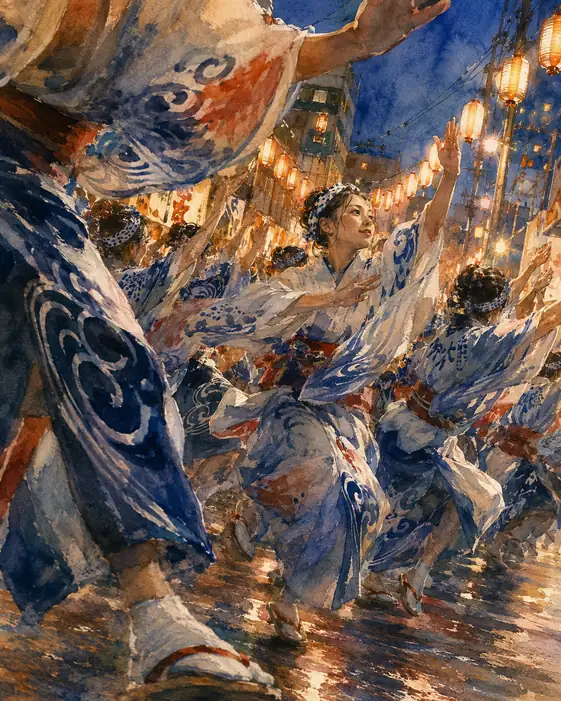 Swirling Summer Robes in Night Air (No. 70)