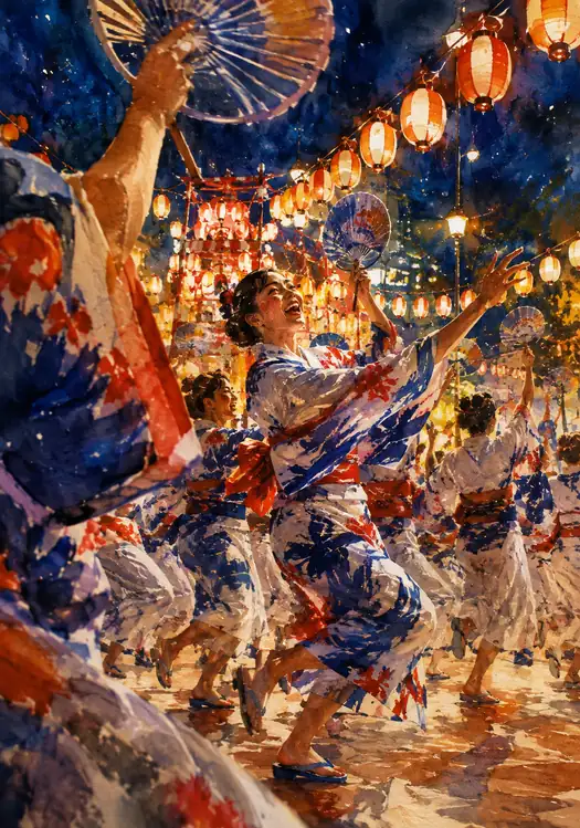 Swirling Summer Robes in Night Air (No. 97)