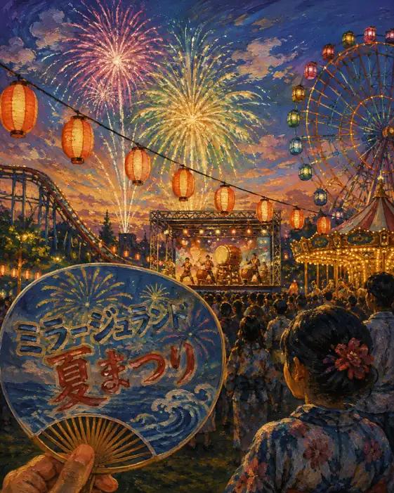 Festival Rondo and Fireworks at Mirage Land