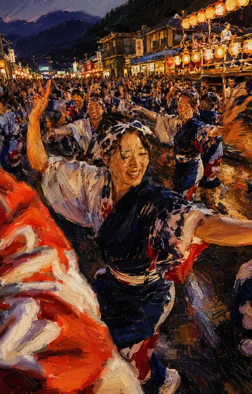 Circle of Smiles Dancing in Evening Breezes