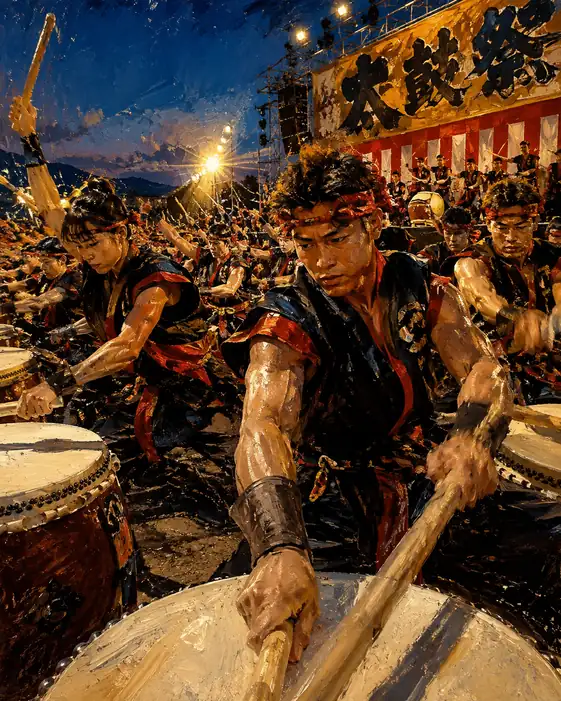 Fierce Gaze and Total Devotion to the Drum