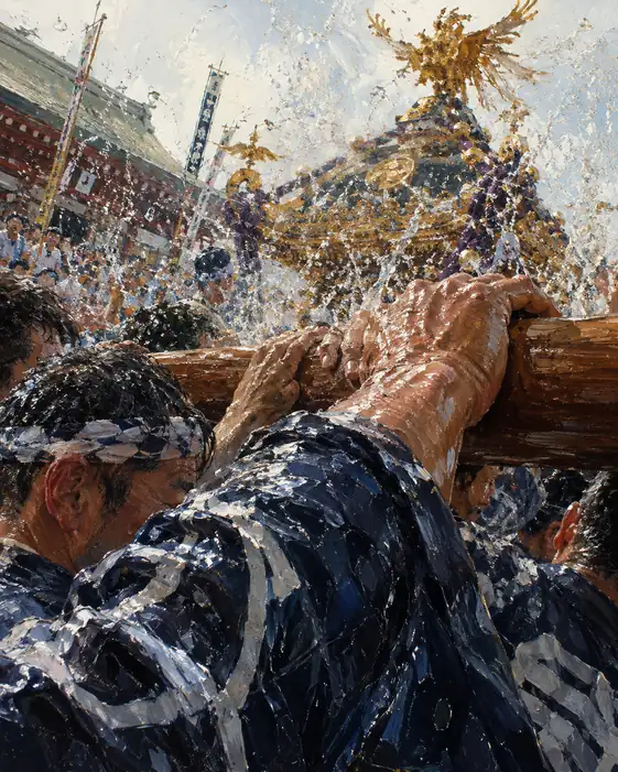 Arms Gripping the Spray and the Golden Phoenix