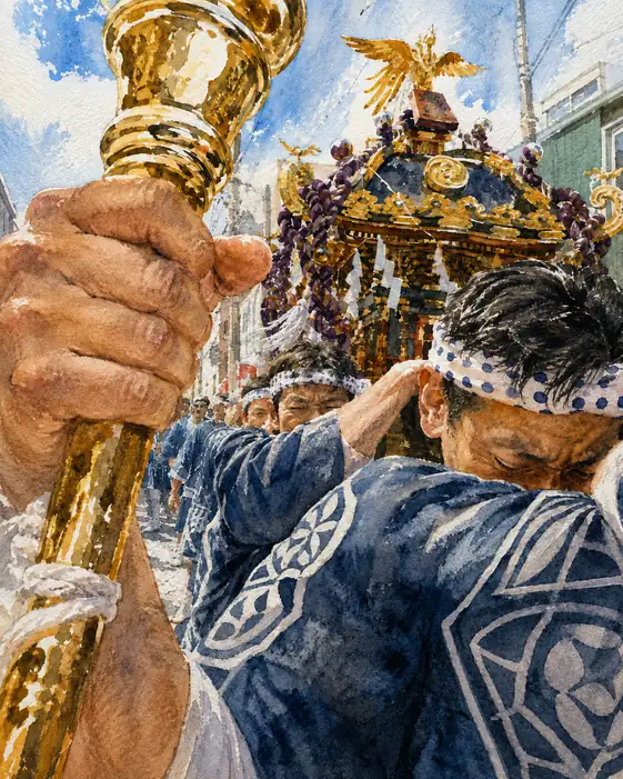 Leading Gold Felt in the Palm and the Heavy Shoulders