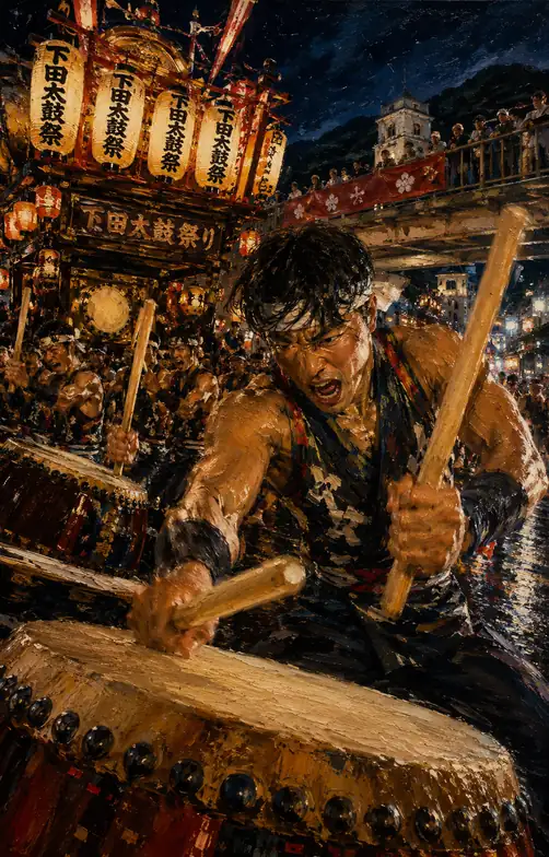 Roar of Dedication and Shimoda Taiko Striking the Soul