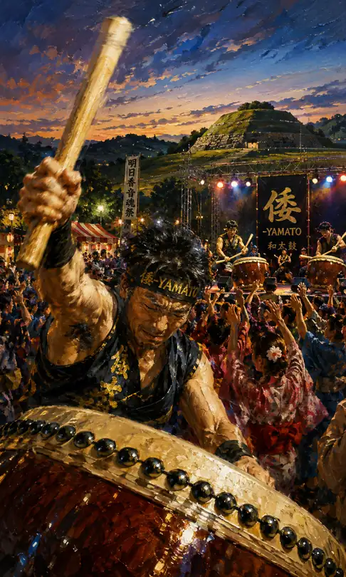Yamato's Devoted Bachi Echoing Across the Sunset Sky of the Ancient Tomb