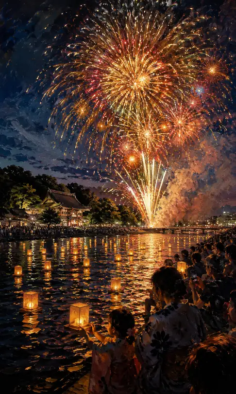 Thousand Prayers Floating on Golden Waters