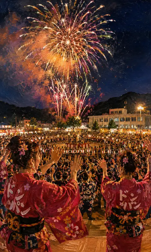 Hands Raised in Festive Jubilation