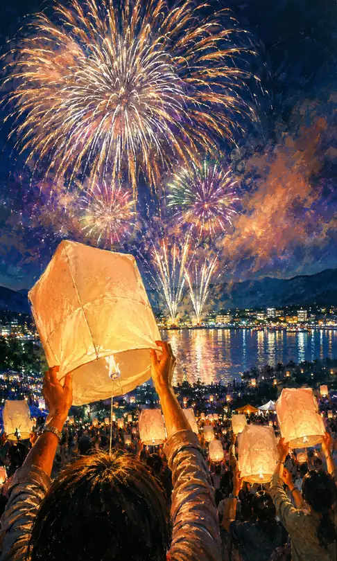 Releasing Infinite Wishes to the Sky