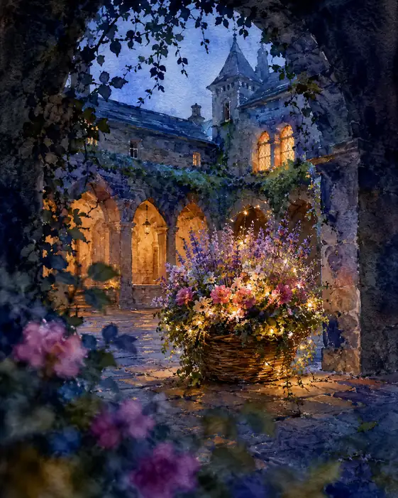 Nocturne of the Cloistered Garden