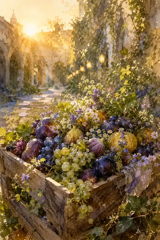 Golden Harvest in the Cloistered Sun