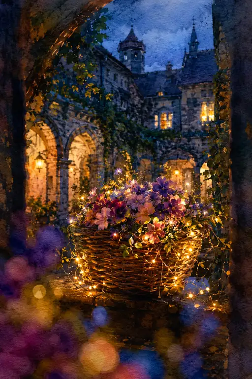 Fairy Lights Amongst the Night Blossoms