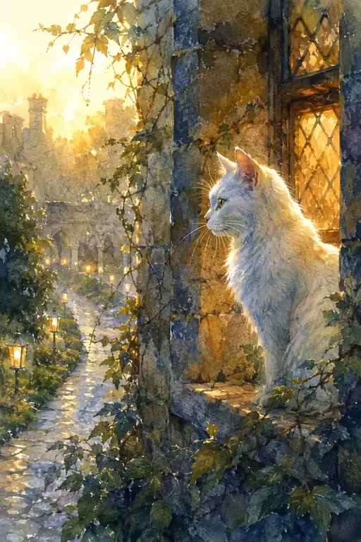 Morning Sunlight on the Castle Ledge