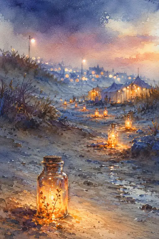 Guiding Firefly Bottles along the Twilight Trail