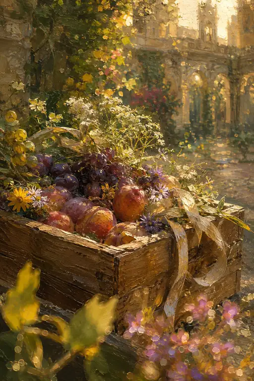 Sun-Drenched Harvest of the Abbey Garden