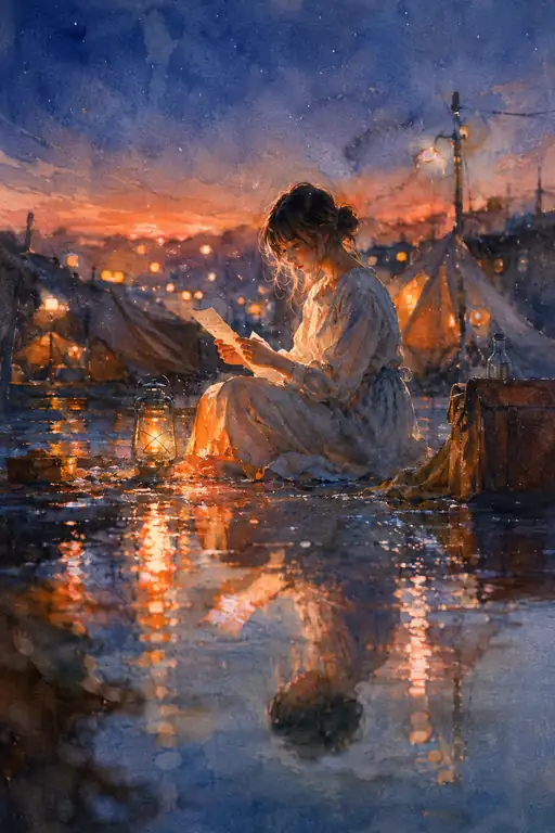 Midnight Letter Under the Canopy of Stars