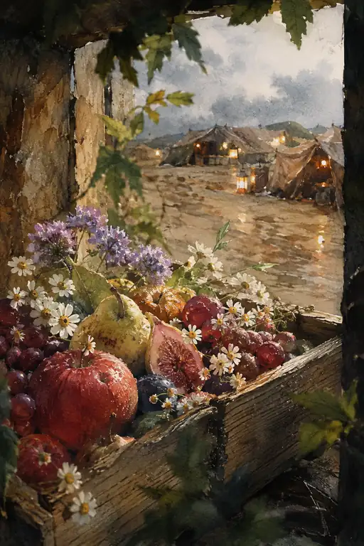Window Still Life Before the Nomad Village