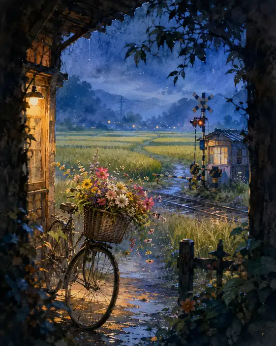 Nocturne Delivery Basket by the Station