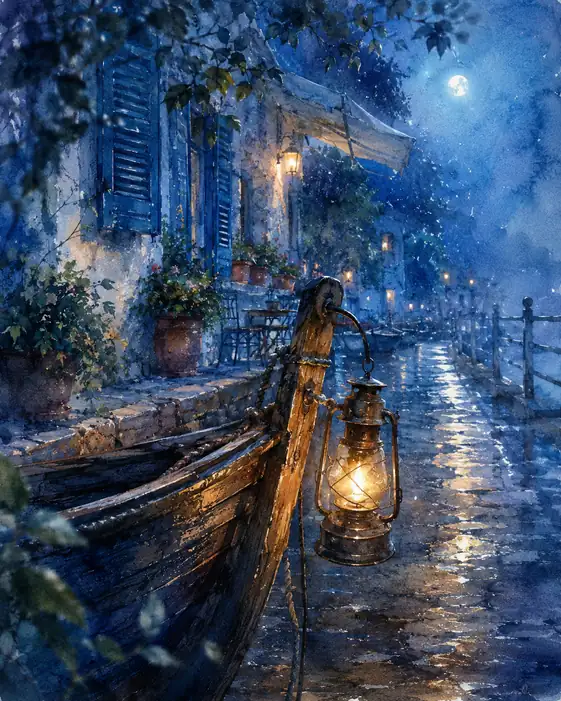 Moored to the Moonlit Tide