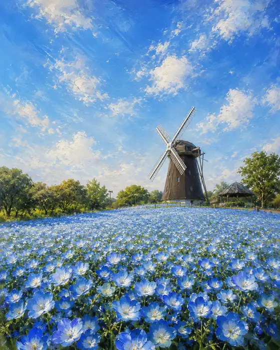 Breath of Blue Under the Summer Clouds