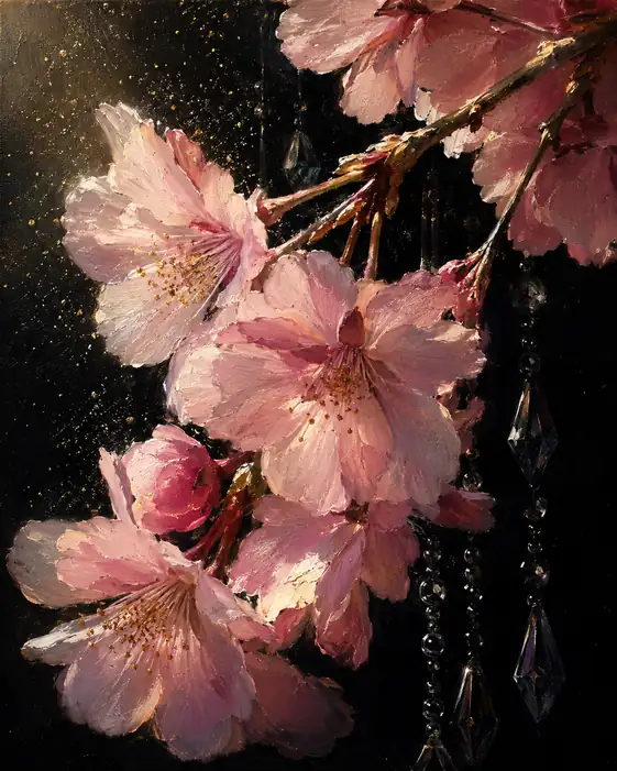 Chandelier of Blossoms and Light
