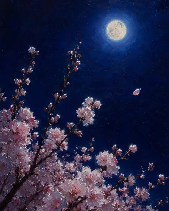 Full Moon in the High Azure Night