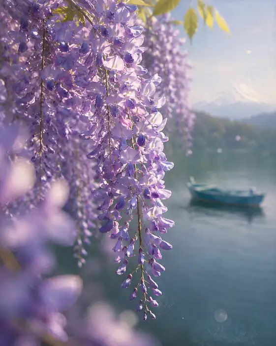 Serene Summit Beyond the Wisteria Bower