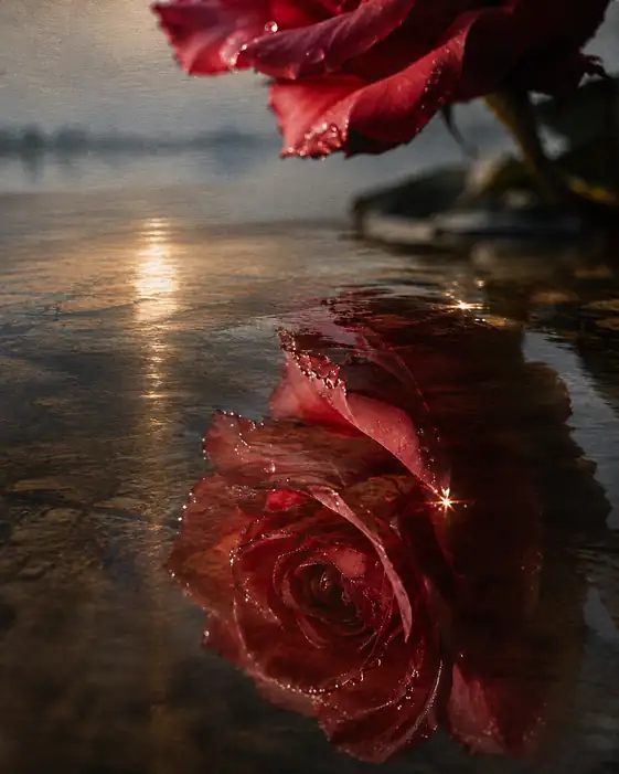 Golden Mirror of the Crimson Rose