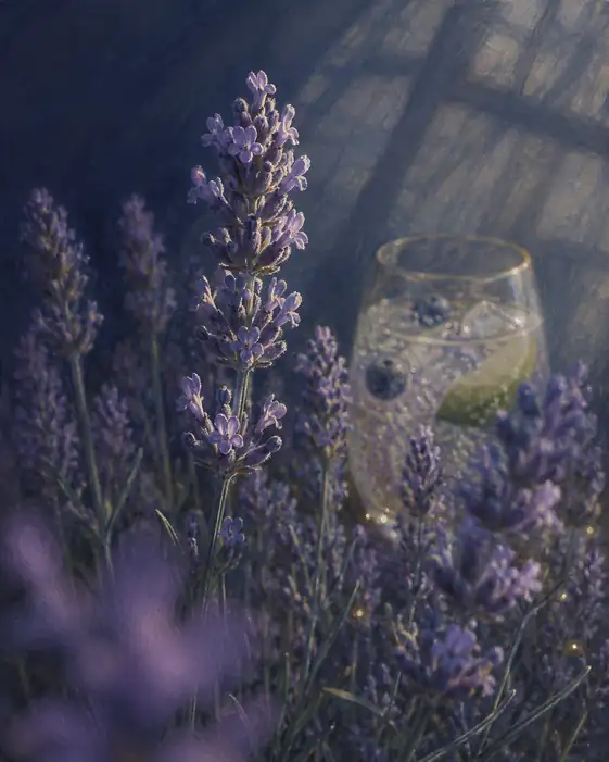 Summer Afternoon with Lavender Fizz