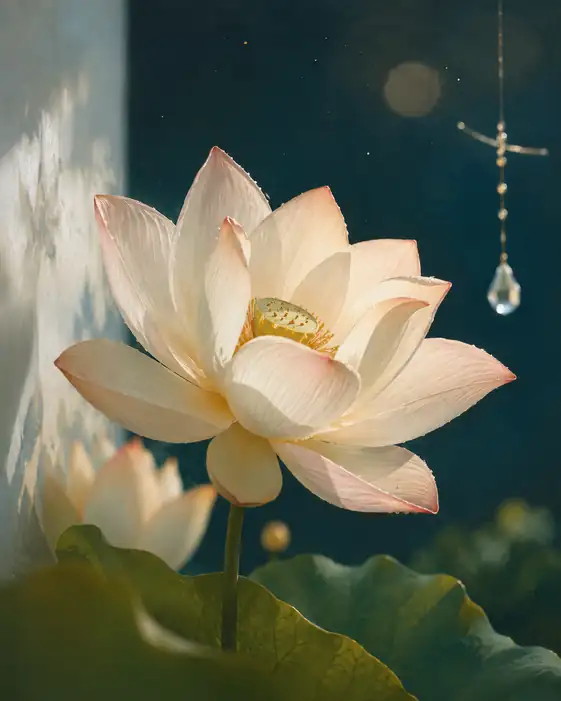 Lotus at the Sunlit Wall