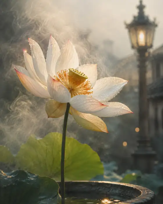 Morning Lantern and Mist Blossom