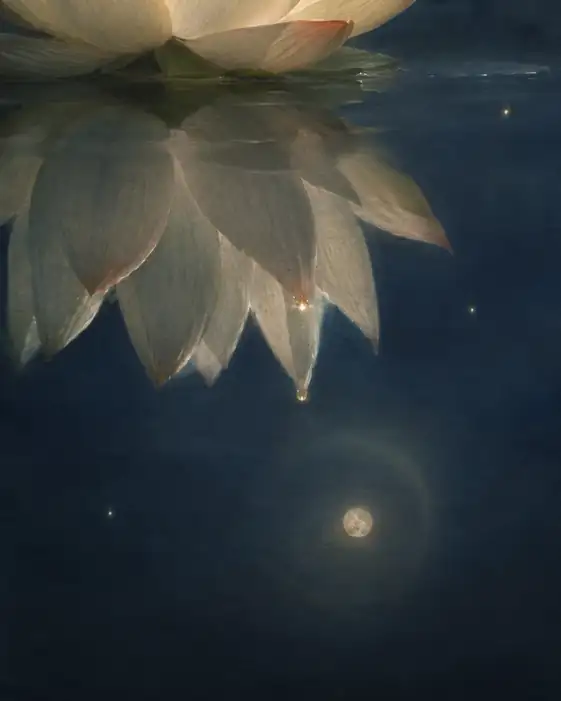Nocturne of Moon and Lotus Shadow