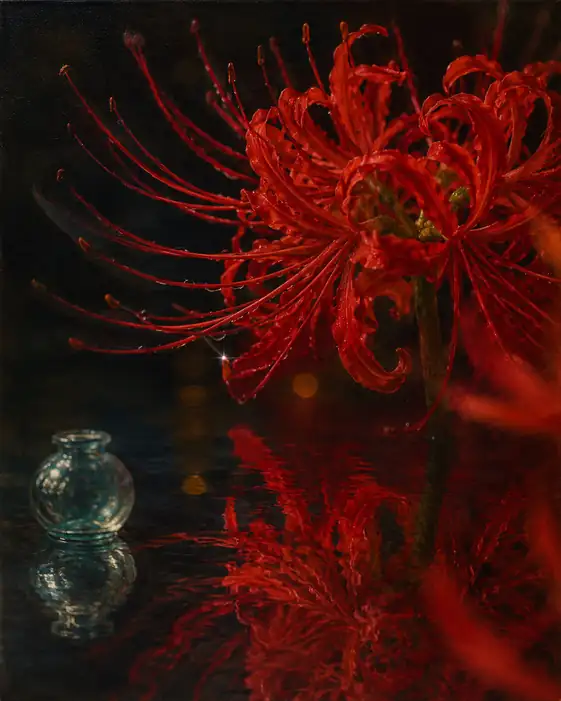 Crimson Reflection and Blue Glass
