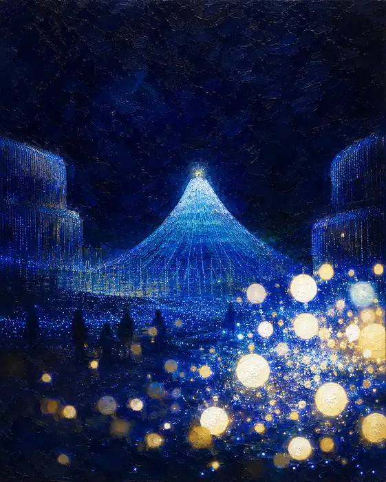 Burst of Light Before the Blue Peak