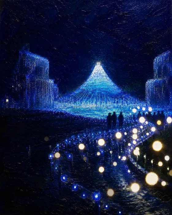 Winding Pathway to the Azure Beacon